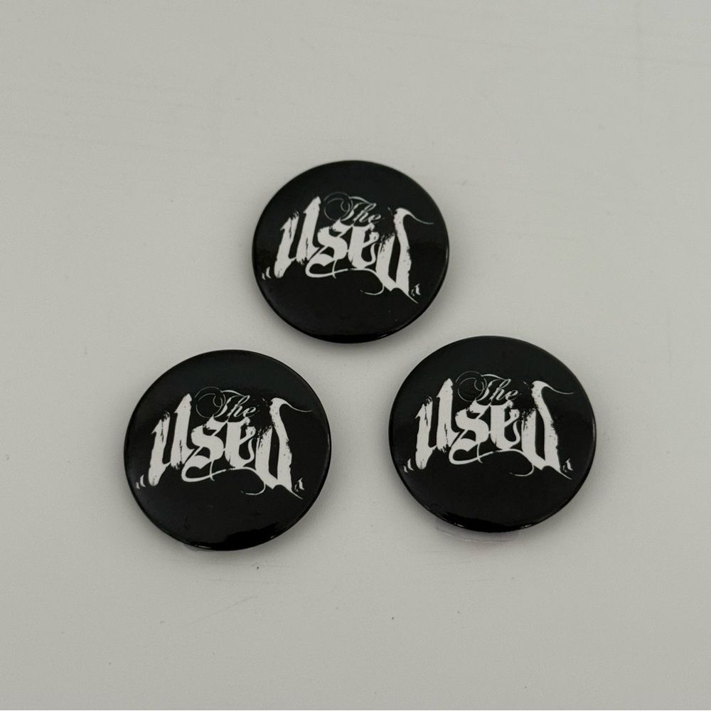 SET OF 3 THE USED PIN BUTTONS